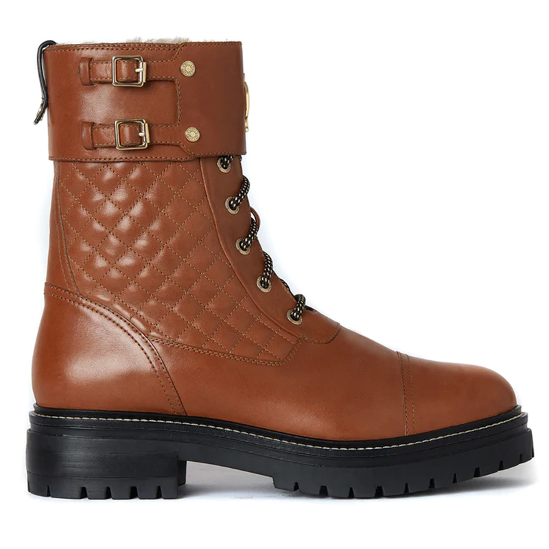 Holland Cooper Camden Biker Boot - Tan-3